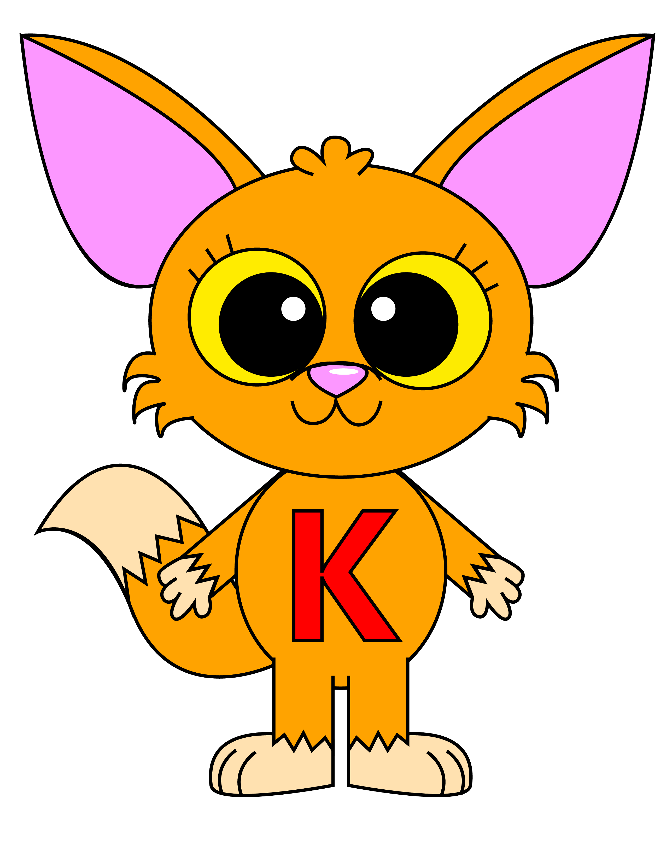 Letter Critter K